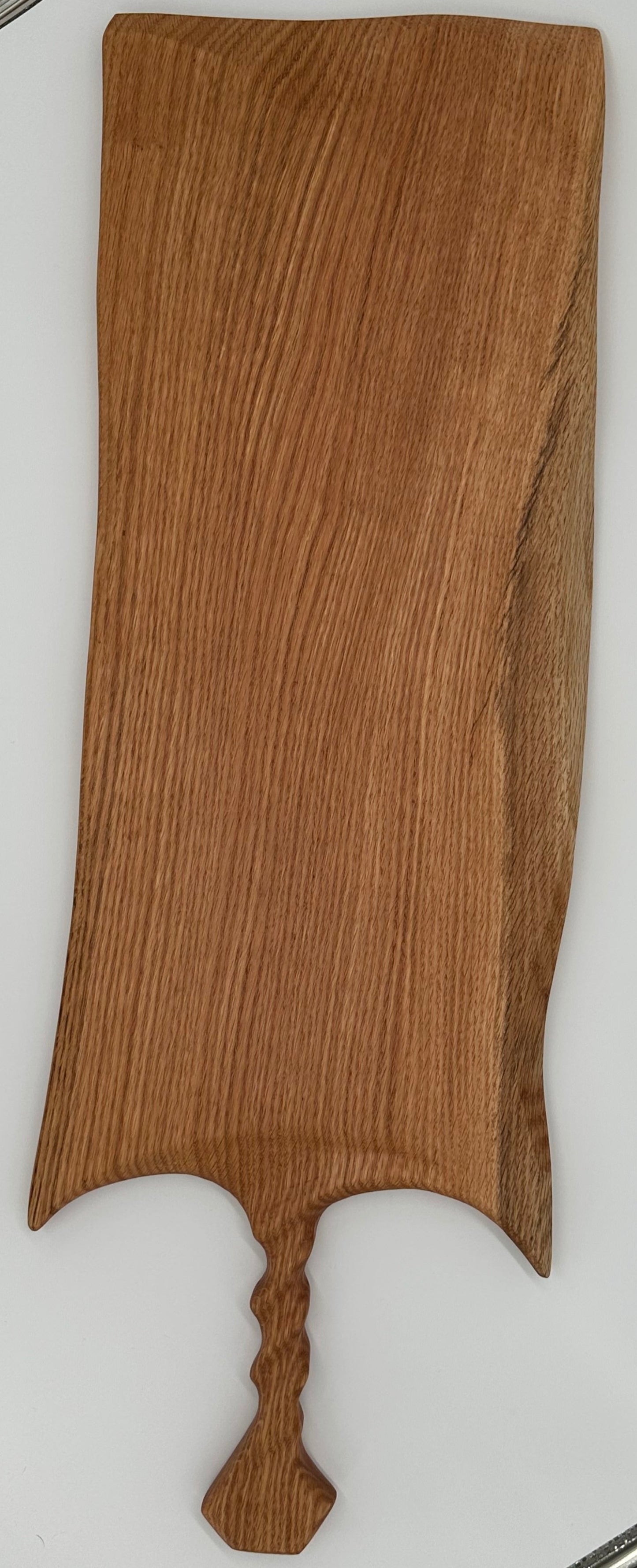Carved Handle White Oak Serving Board