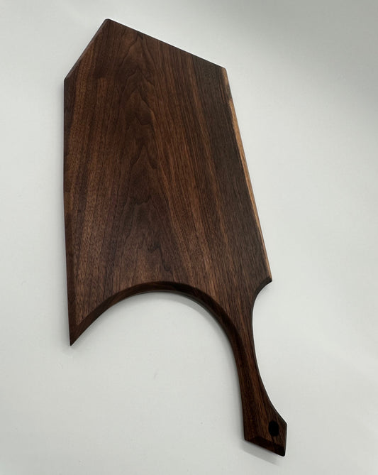 Walnut cutting/serving board with handle